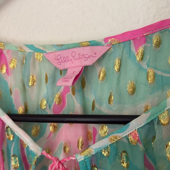 Lilly Pulitzer Tropical Rilla Silk Top - Picture 7 of 8